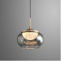 Подвесной светильник Delight Collection MT9128-1H gold/smoke