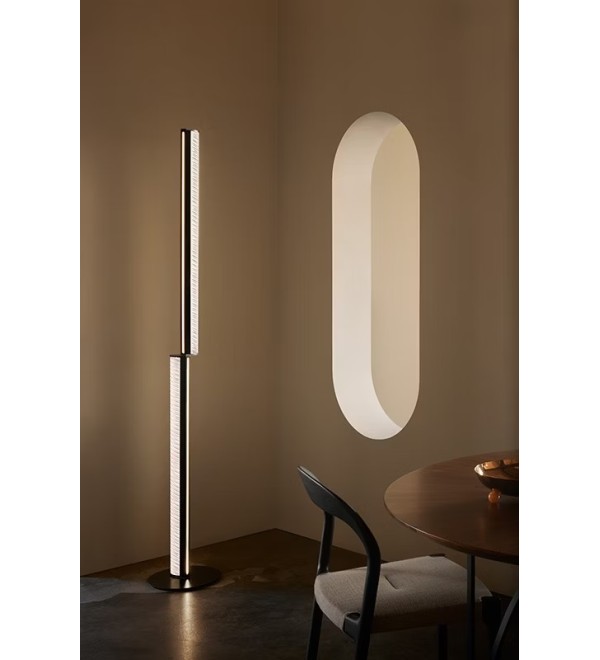 Торшер Slamp Modula Twisted light grey/plisse