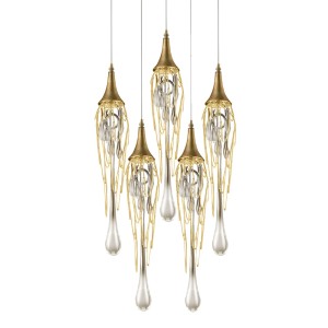 Подвесной светильник Delight Collection Goddess Tears 5R gold