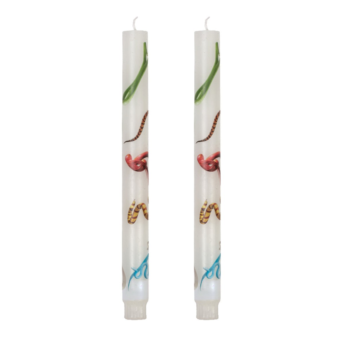 Свеча Seletti Toiletpaper Candle Stern Snakes White set of 2