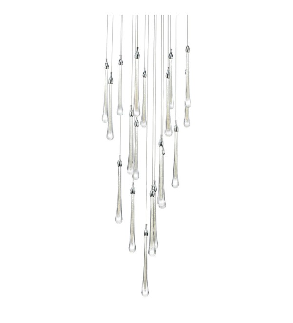Подвесной светильник Delight Collection Teardrop 19 chrome