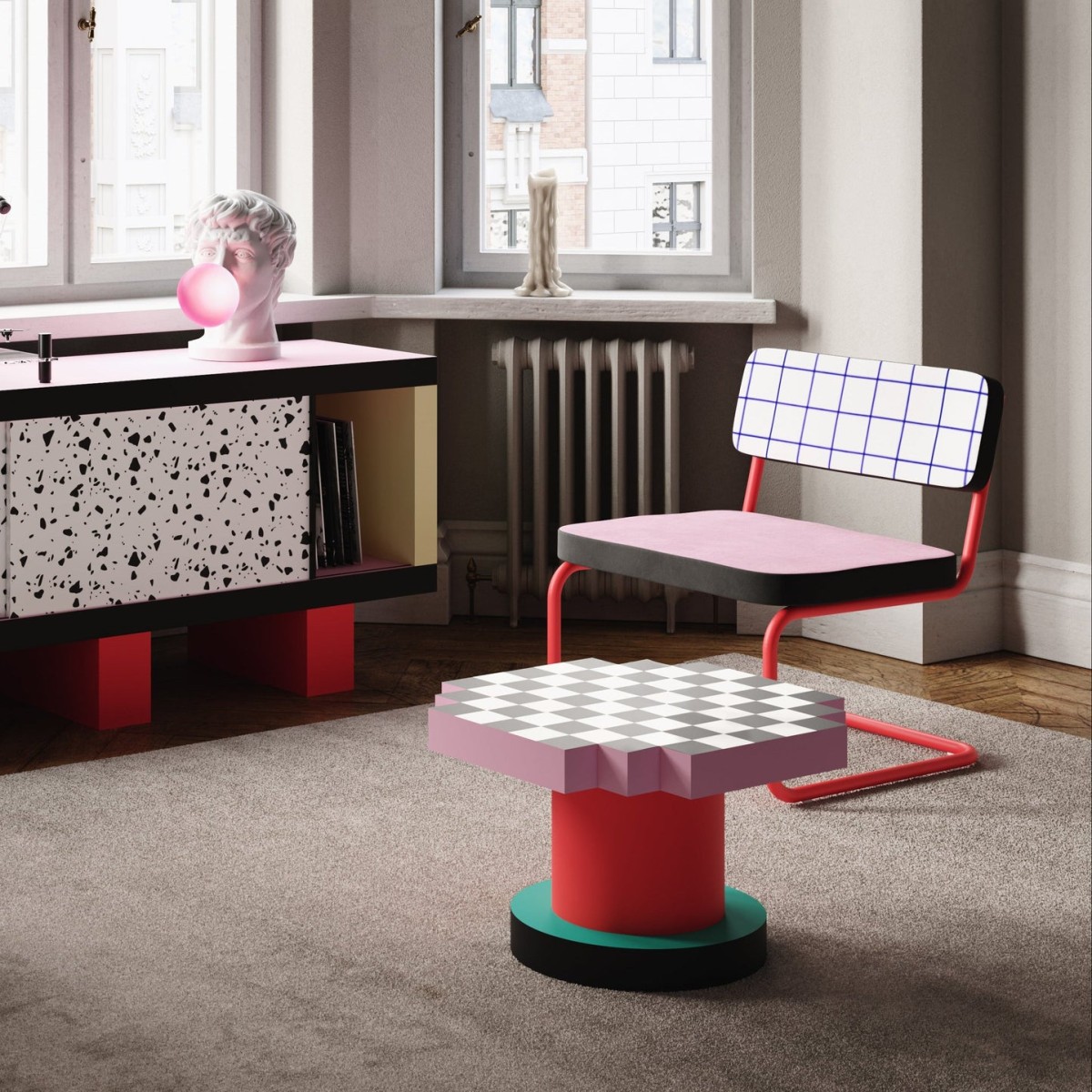 Стул Seletti Superfurniture Superlounge chair Terrazzo