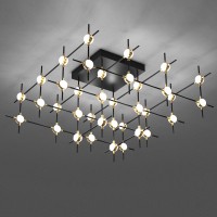 Потолочный светильник Delight Collection Molecular 36 black/gold