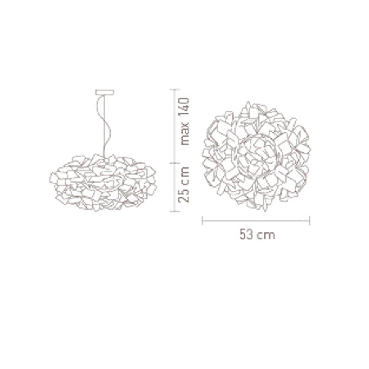 Люстра Slamp Clizia White