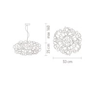 Люстра Slamp Clizia White