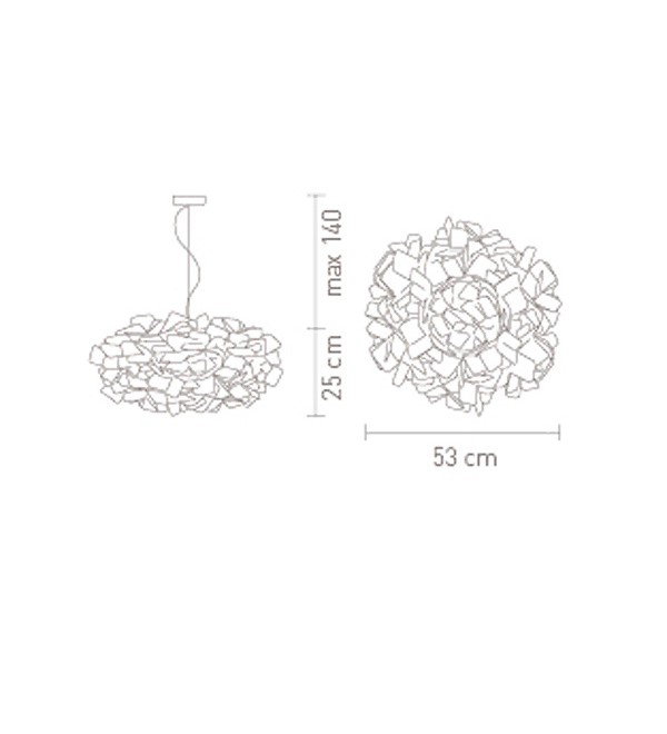 Люстра Slamp Clizia White