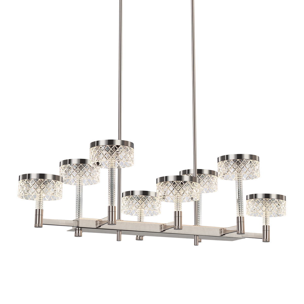 Люстра Delight Collection Diamond cut MD21020075-8B satin nickel
