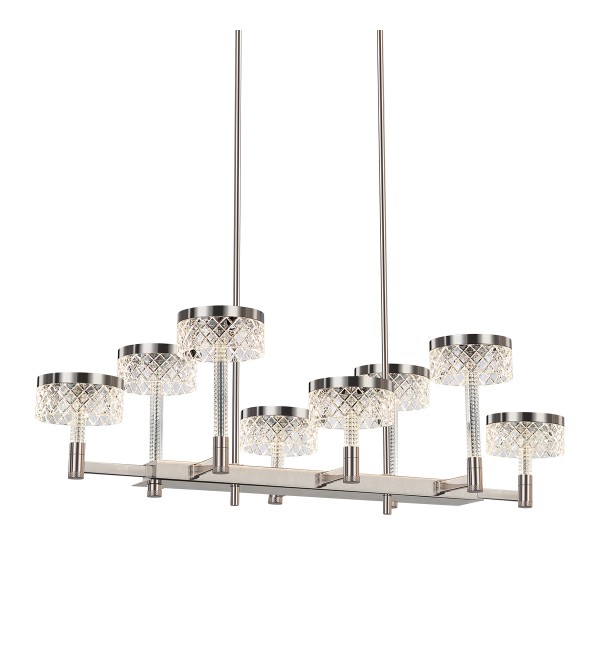 Люстра Delight Collection Diamond cut MD21020075-8B satin nickel