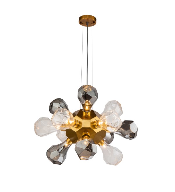 Люстра Delight Collection KR1197P-12 smoky/clear