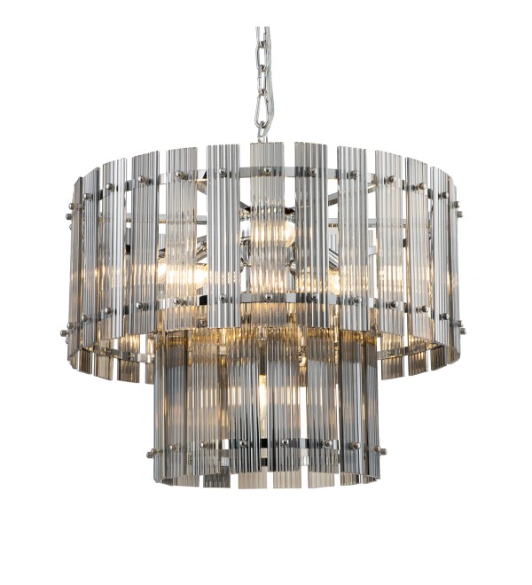 Люстра Delight Collection Ruby 7 chrome/smoky