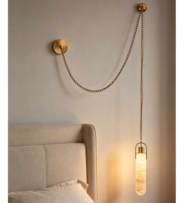 Подвесной светильник Delight Collection 26504P Brass / White Alabaster