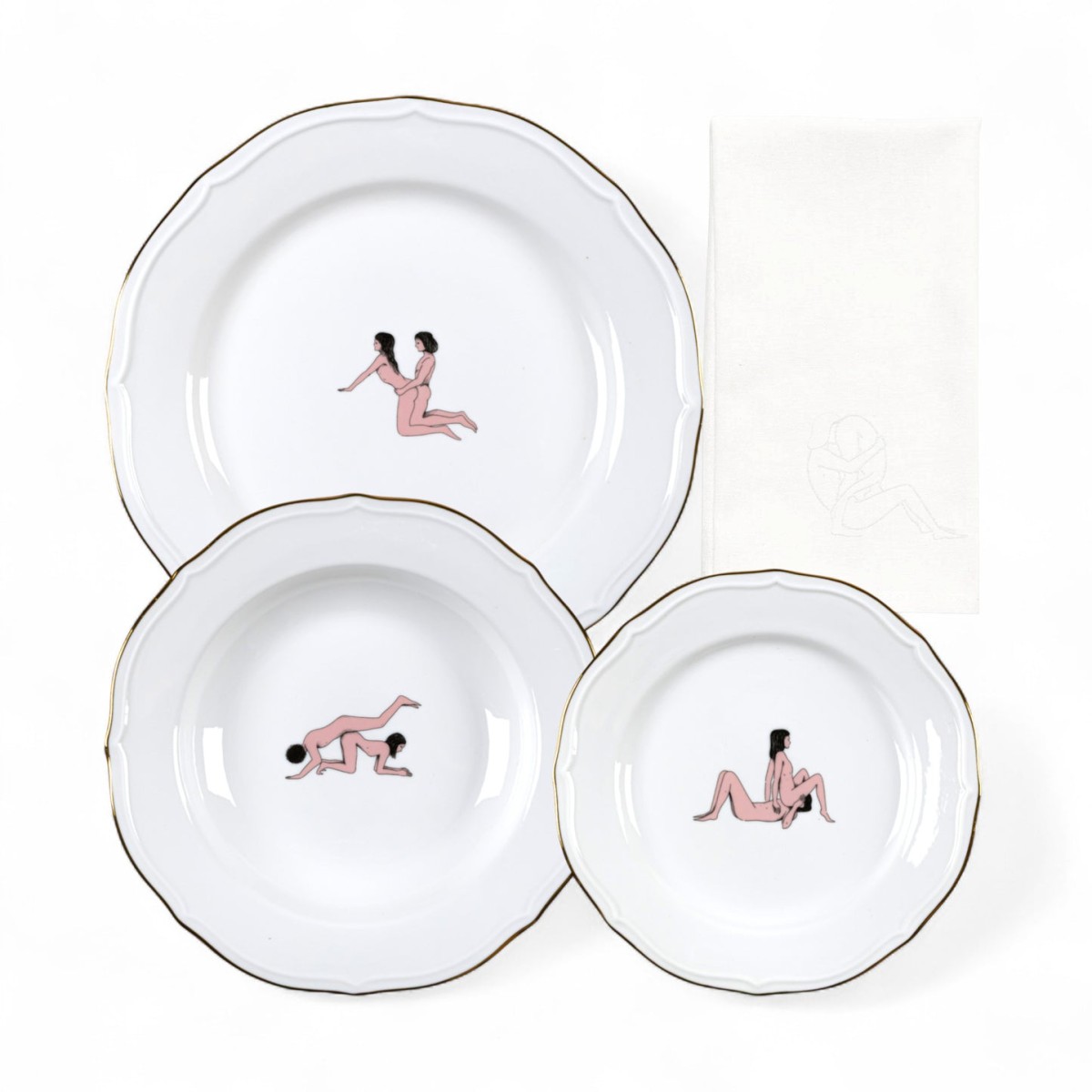 Тарелка Seletti Seikantai5271 OFFERED Set of 3