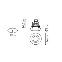 Встраиваемый светильник Fabbian Faretti D27F5600