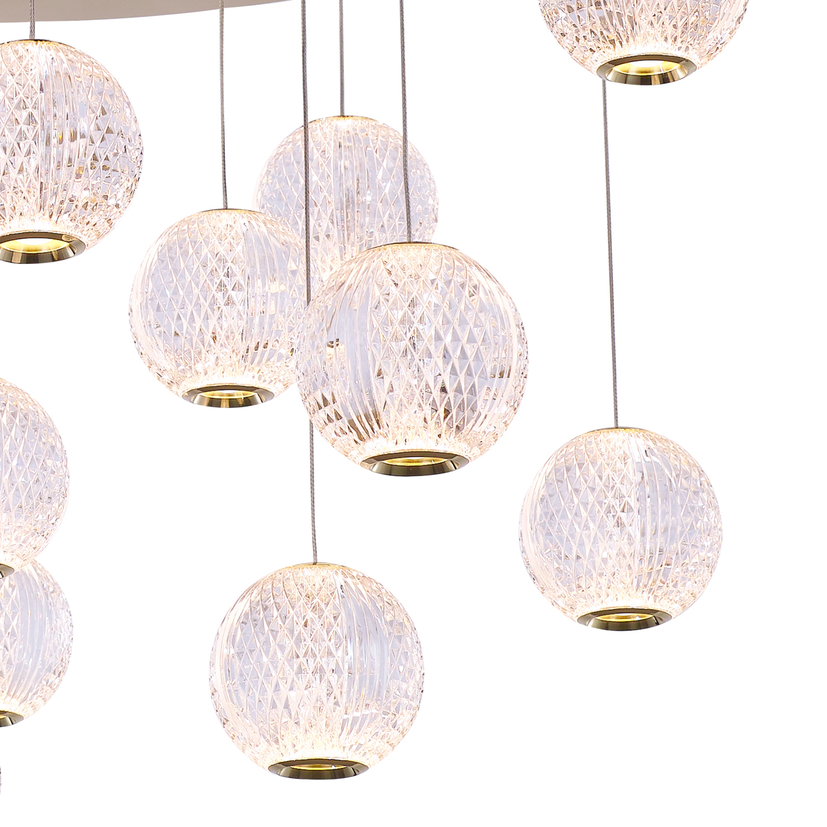 Подвесной светильник Delight Collection Elliot Diamante MD20001012-17A gold