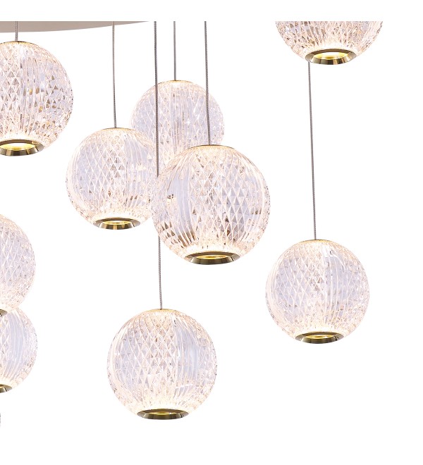 Подвесной светильник Delight Collection Elliot Diamante MD20001012-17A gold