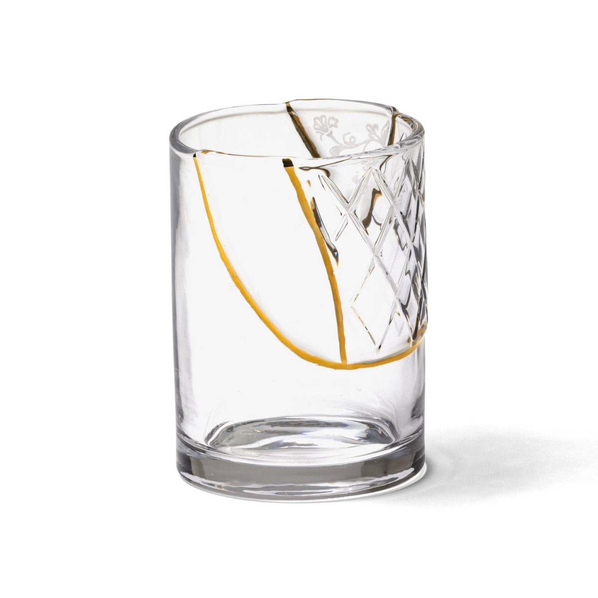 Стакан Seletti Kintsugi (белый, золотой, арт. 09657)