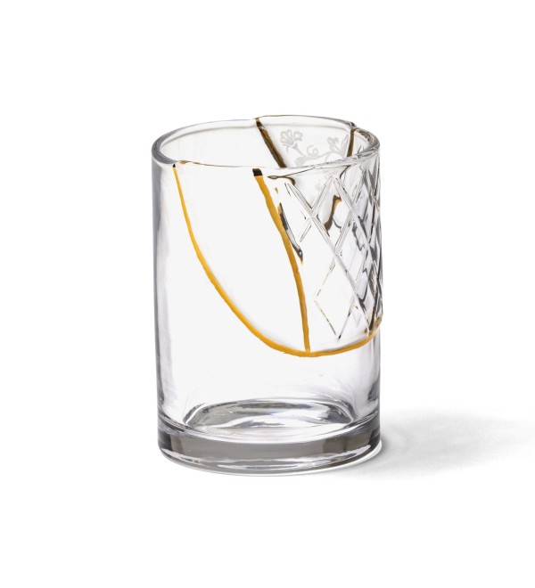 Стакан Seletti Kintsugi (белый, золотой, арт. 09657)