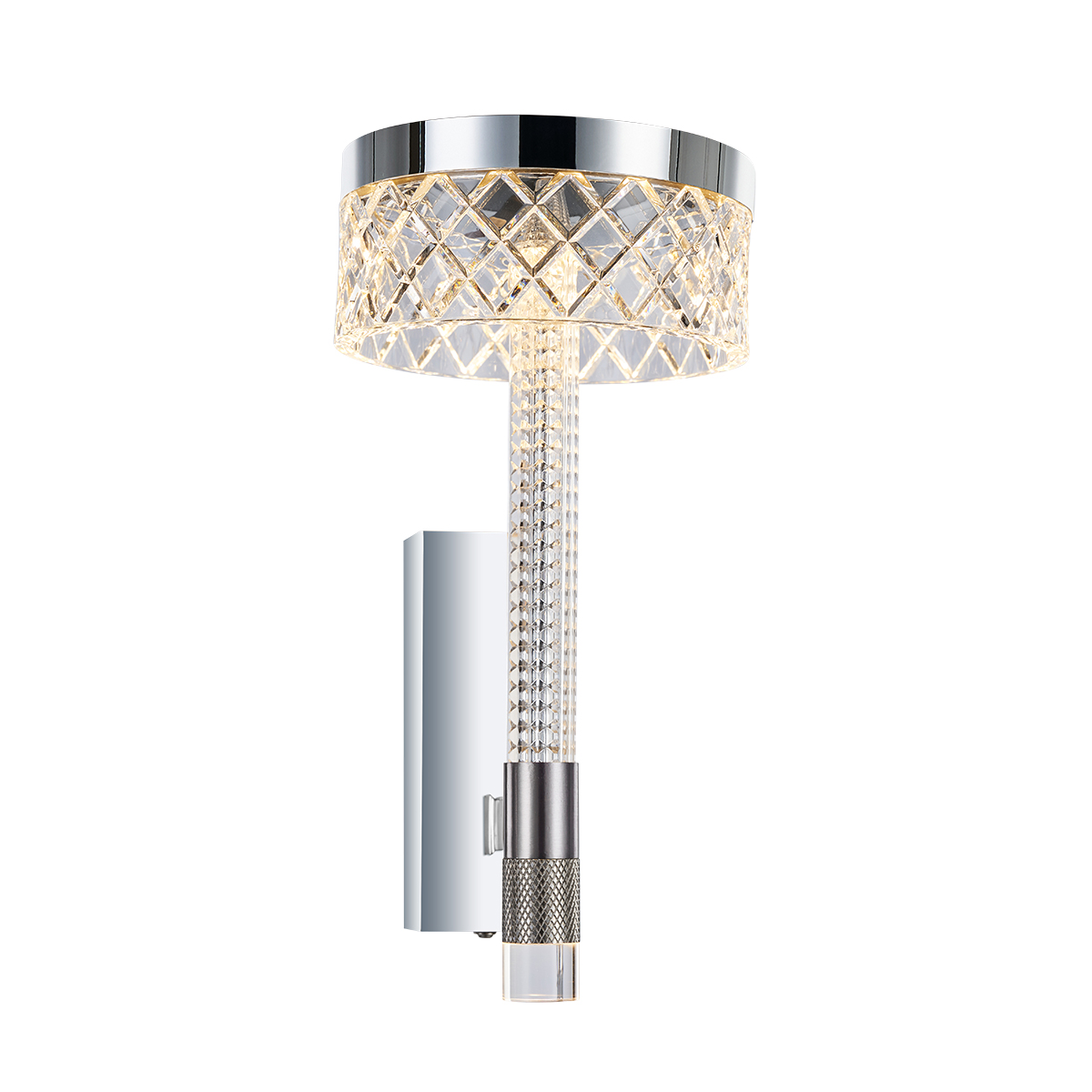 Настенный светильник Delight Collection Diamond cut MB21020075-1A chrome