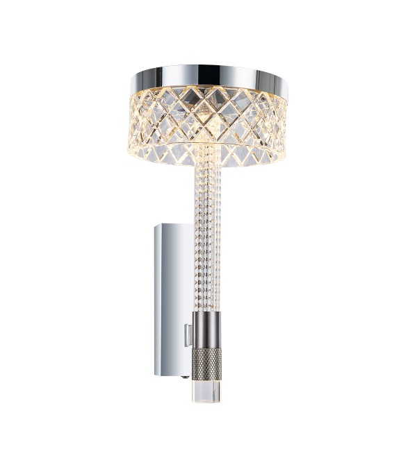 Настенный светильник Delight Collection Diamond cut MB21020075-1A chrome