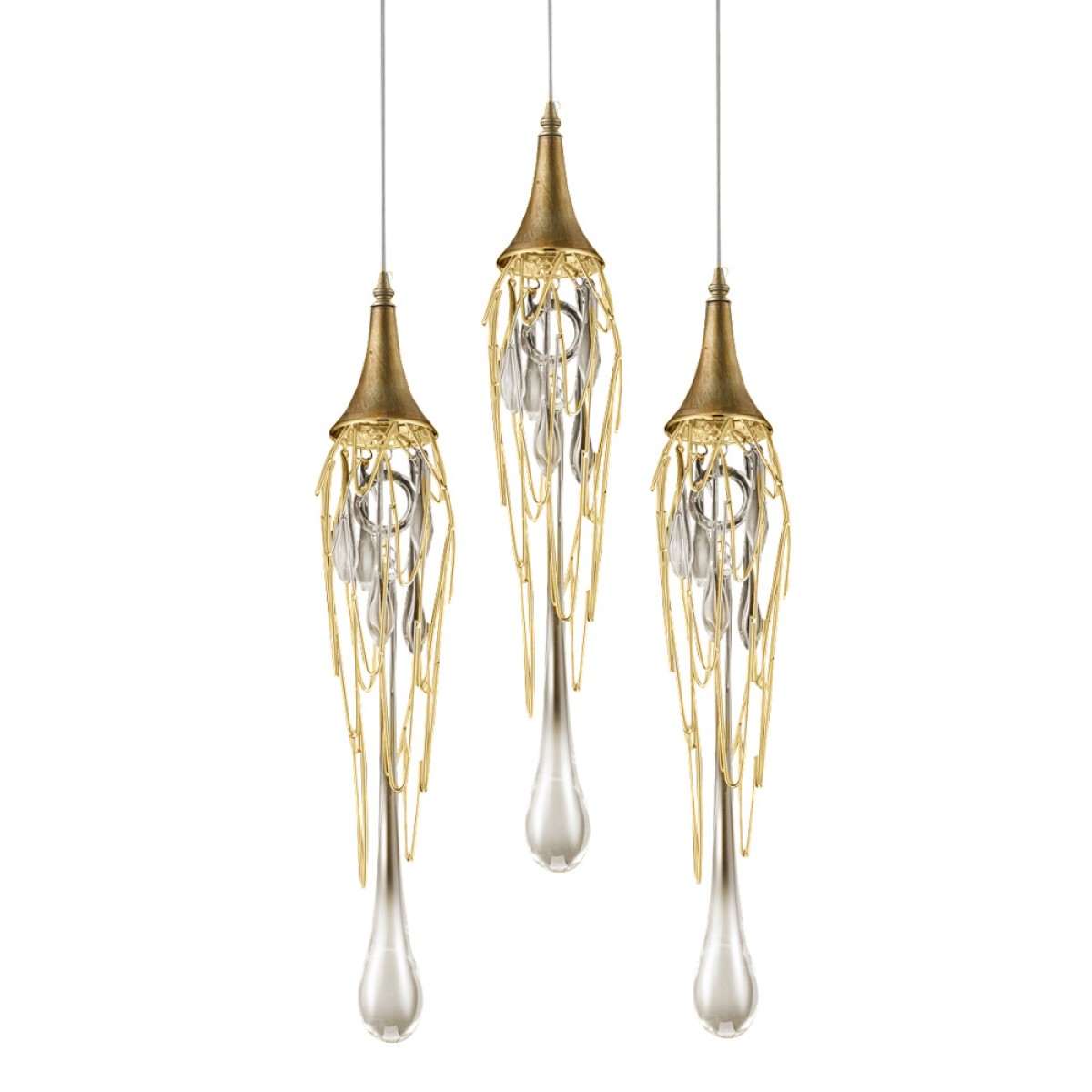 Подвесной светильник Delight Collection Goddess Tears 3R gold
