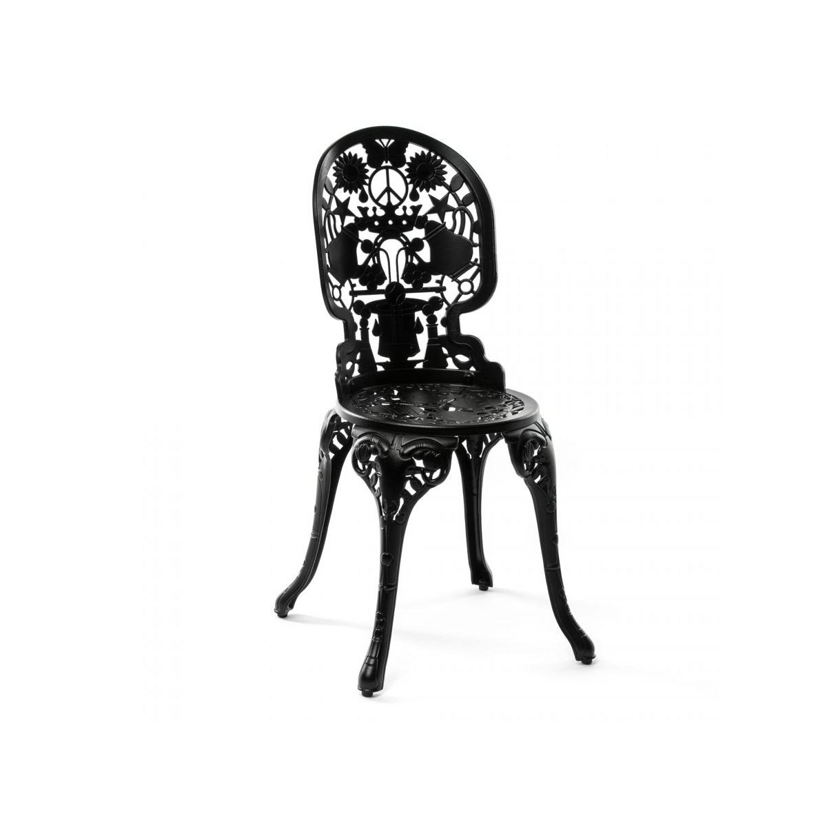 Стул Seletti Industry Collection Aluminium Black (черный, арт. 18686 NER)