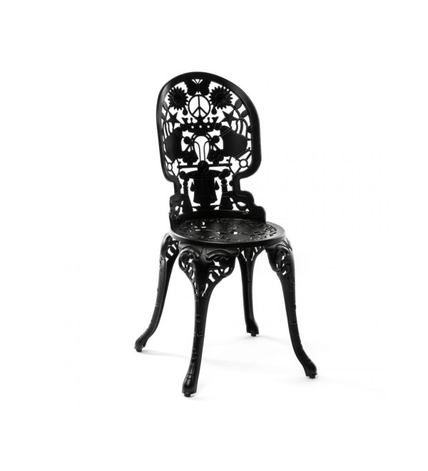 Стул Seletti Industry Collection Aluminium Black (черный, арт. 18686 NER)