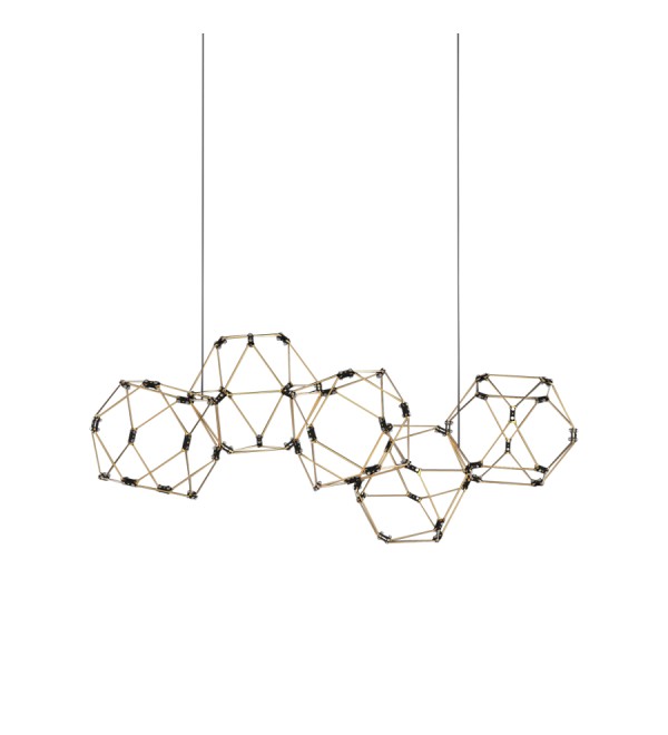 Люстра Delight Collection Lucciola 5A matt gold