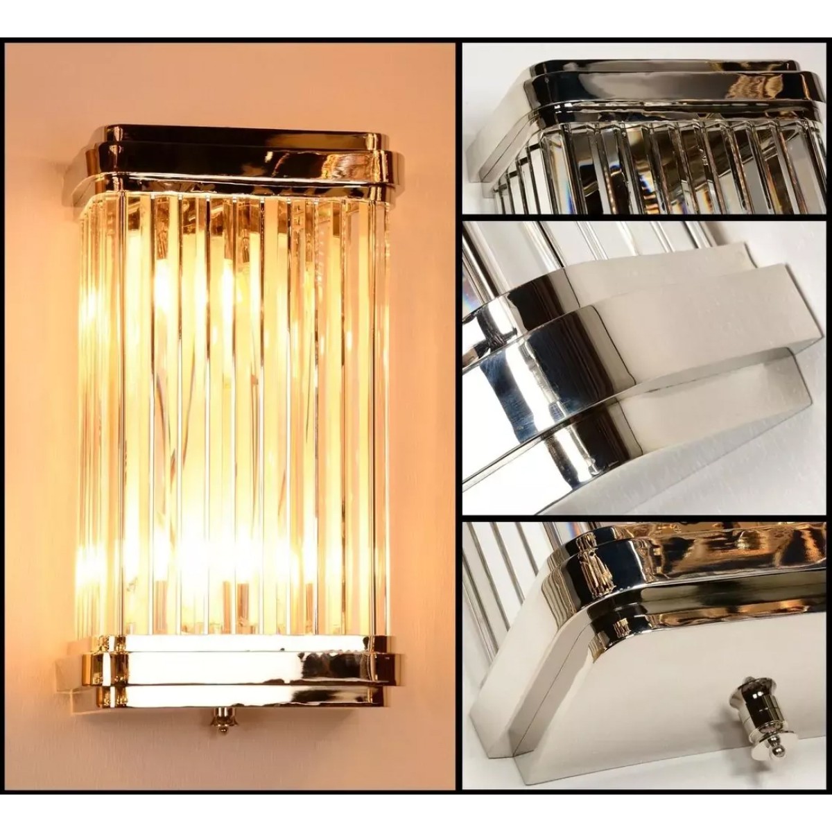 Настенный светильник Delight Collection BRWL7031 nickel
