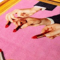 Коврик Seletti Toiletpaper Rugs Lipstick Pink