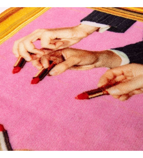 Коврик Seletti Toiletpaper Rugs Lipstick Pink