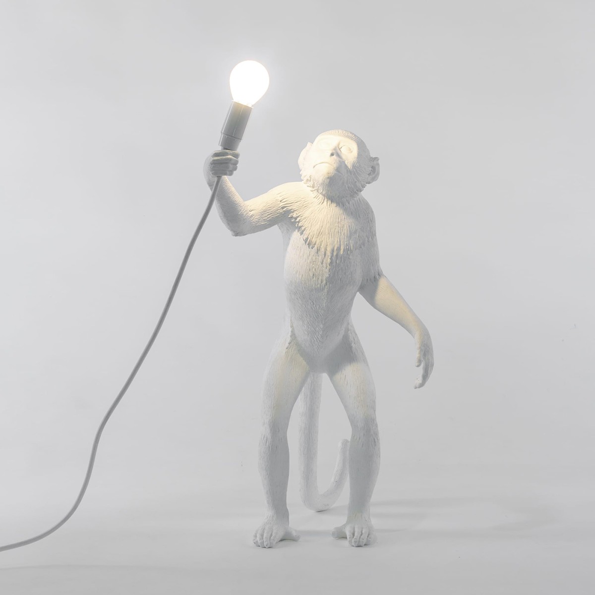 Настольная лампа Seletti Monkey Lamp Standing (белый)