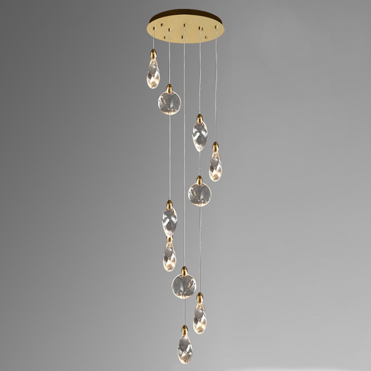 Подвесной светильник Delight Collection Colvin MT9176-10H titanium gold