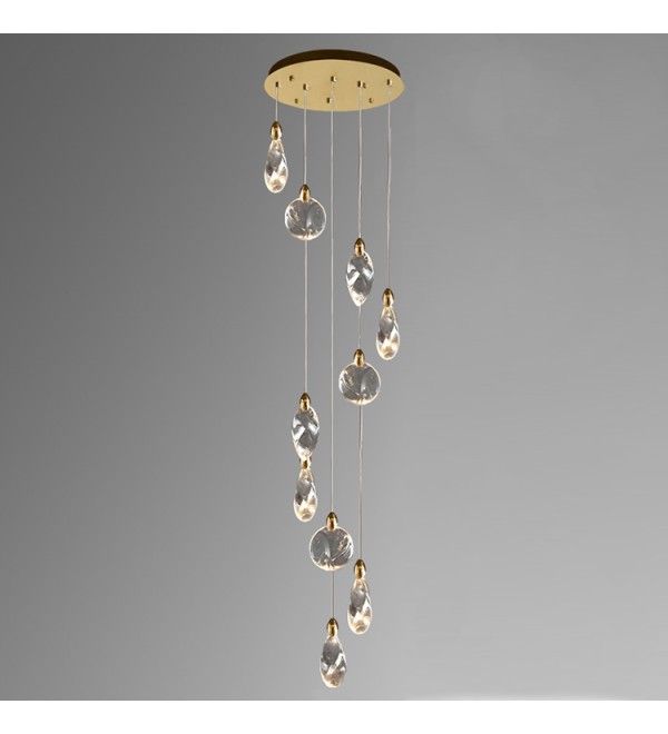 Подвесной светильник Delight Collection Colvin MT9176-10H titanium gold