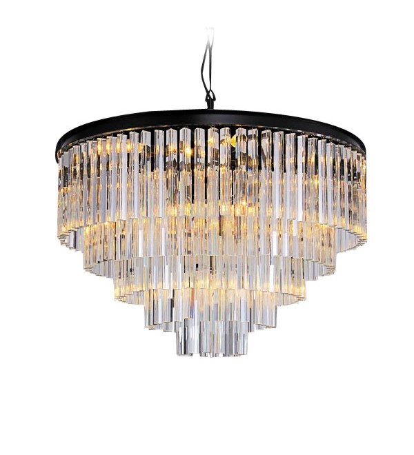 Люстра Delight Collection Odeon 10A black/clear