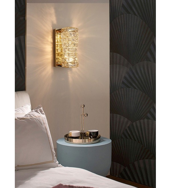 Настенный светильник Delight Collection Glissando 6005W/S gold/clear