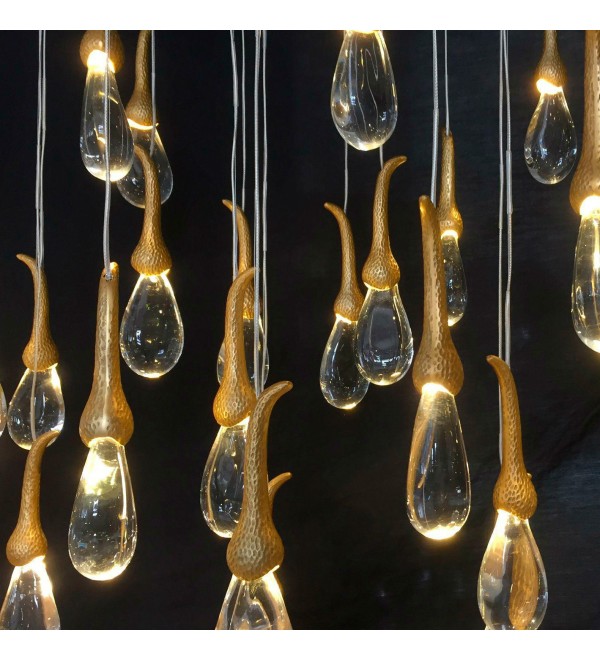 Подвесной светильник Delight Collection Seed OMG07287-1 C2 gold
