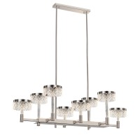 Люстра Delight Collection Diamond cut MD21020075-8B satin nickel