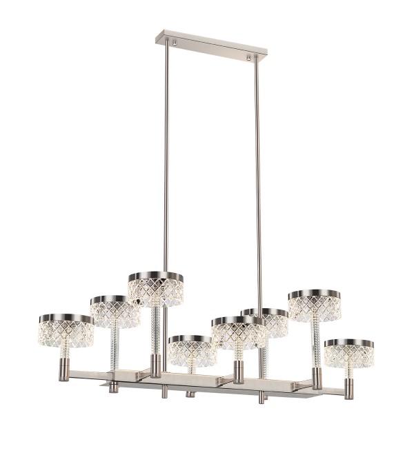 Люстра Delight Collection Diamond cut MD21020075-8B satin nickel