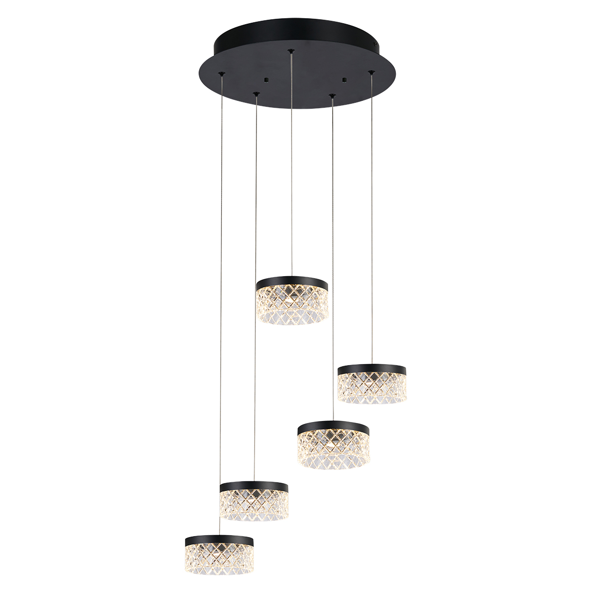 Подвесной светильник Delight Collection Diamond cut MD21020075-5A matt black