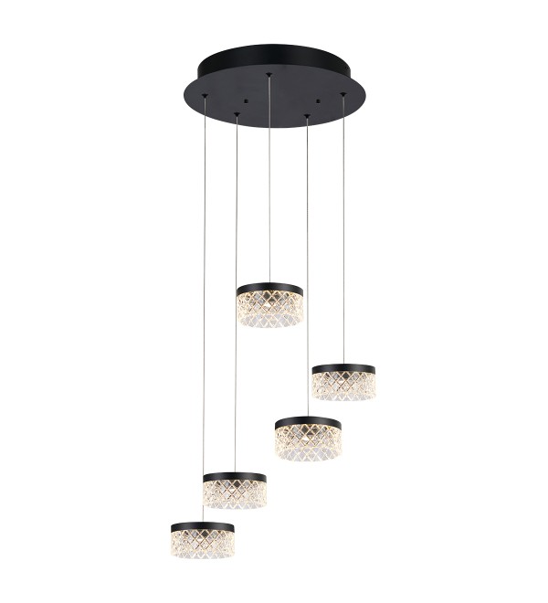 Подвесной светильник Delight Collection Diamond cut MD21020075-5A matt black