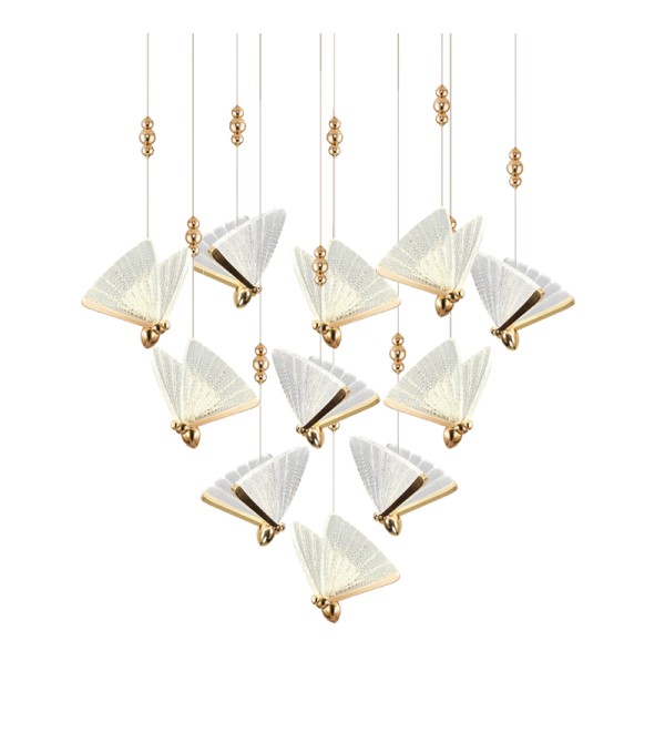 Подвесной светильник Delight Collection Butterfly OM8201008-11 rose gold