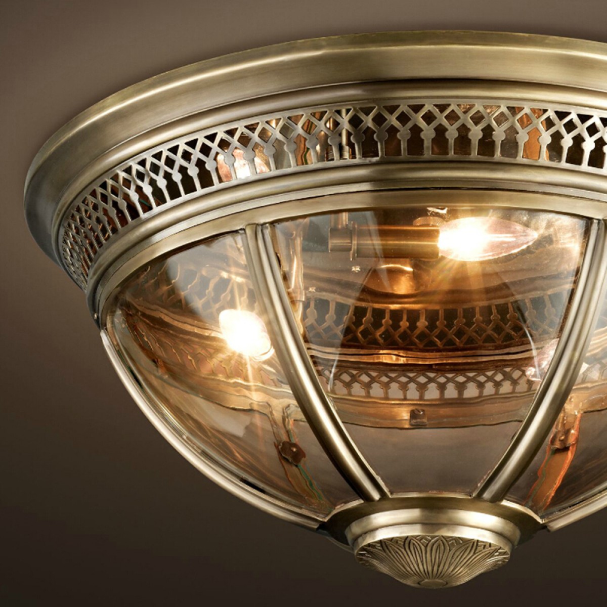 Потолочный светильник Delight Collection Residential 3 ant. brass