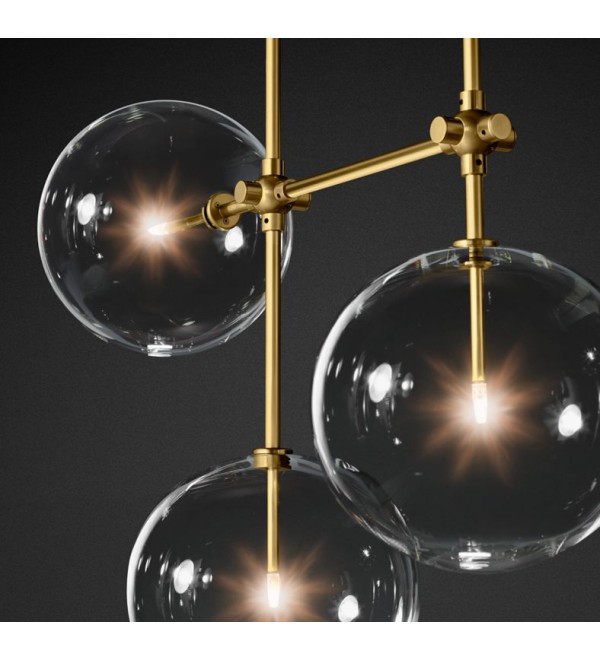 Потолочный светильник Delight Collection Globe Mobile 7A brass