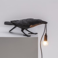 Настольная лампа Seletti Bird Playing Black