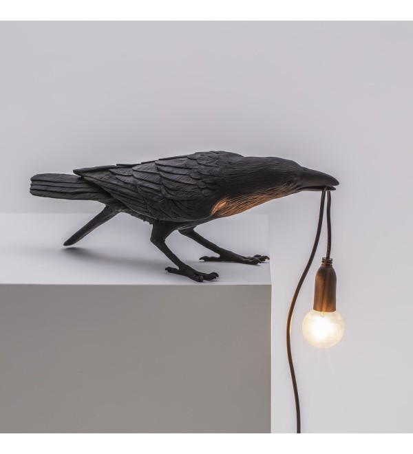 Настольная лампа Seletti Bird Playing Black