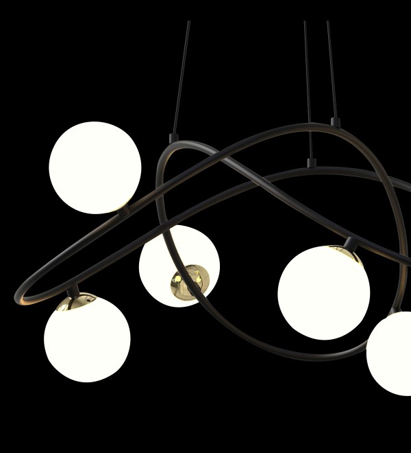 Люстра Delight Collection P0691-6A black