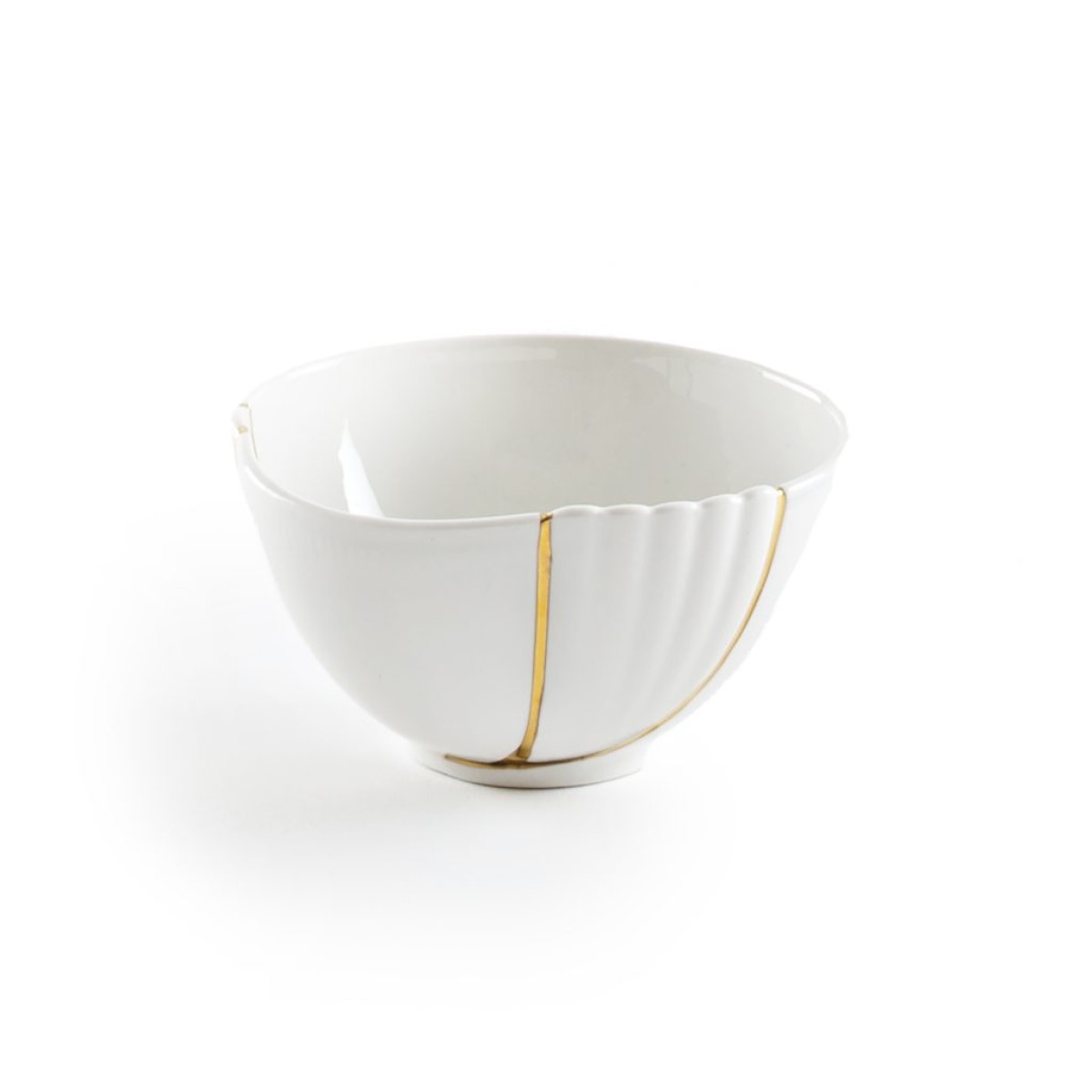 Пиала Seletti Kintsugi (белый, золотой, арт. 09633)