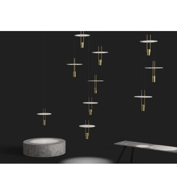 Подвесной светильник Delight Collection 26507P/1 Brass / White Alabaster