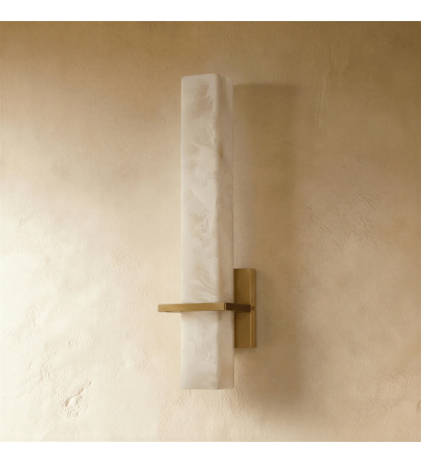 Настенный светильник Delight Collection DL-6556W Gold / White Alabaster
