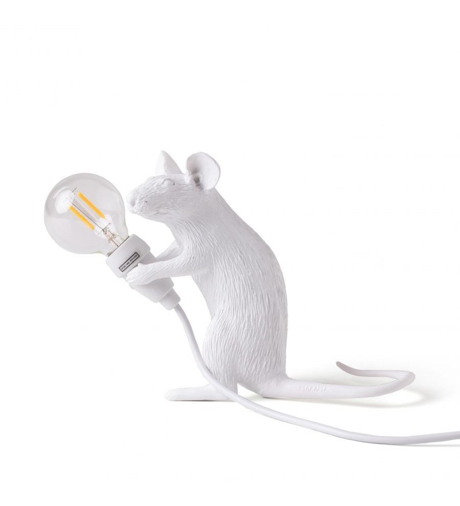 Настольная лампа Seletti Mouse Lamp Sitting USB